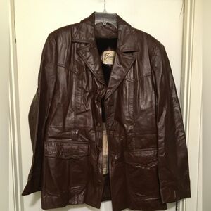 Vintage Men’s Brown Leather Jacket